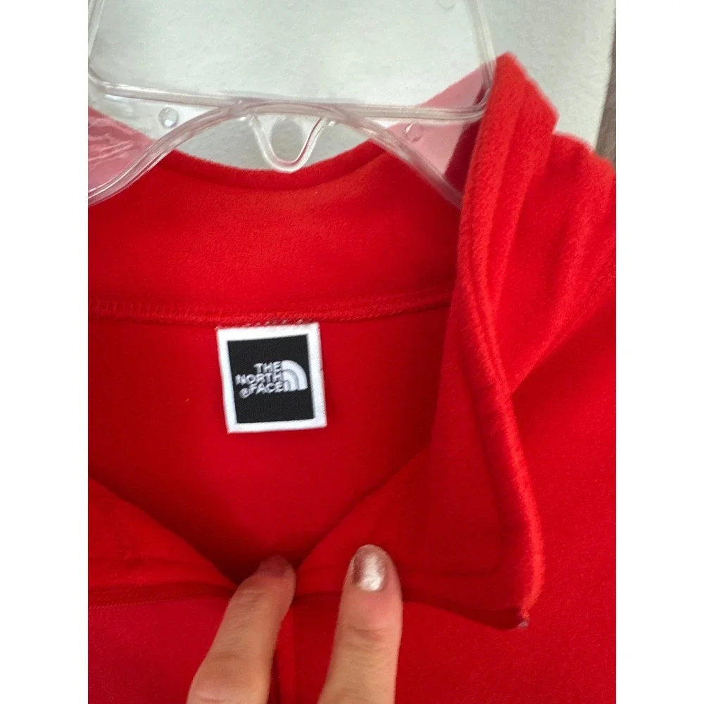 The North Face TKA 100 Men's Size XL 1/4 Zip Pullover Fleece Jacket‎ size XL Red